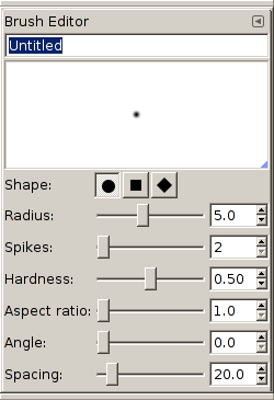 Диалог редактора Кисти