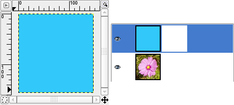 Слой с маской слоя