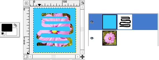 Рисование на маске слоя