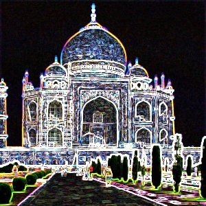 Пример применения фильтра Выделения края