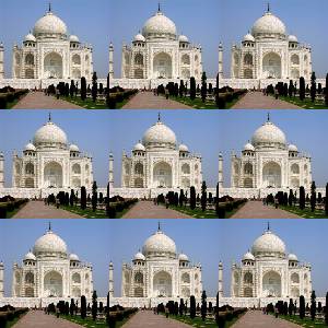 Пример применения фильтра Маленькая черепица