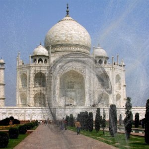 Пример применения фильтра Пламя