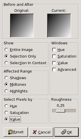 Параметры фильтра Набор фильтров