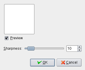 Параметры фильтра Повышение резкости