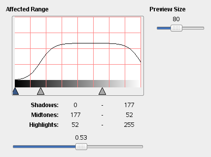 Advanced options of the Filterpack filter