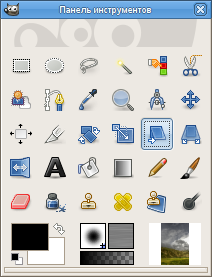 Инструмент Искривление на панели инструментов