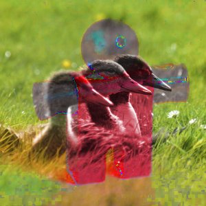 Пример для режима слоя Цвет